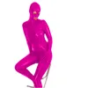 Plus Size Brilhante Brilhante Mascarado Corpo Zentai Mulheres One-Peça Calça Catwoman Catsuit Sexy Olhos Abertos Boca Halloween Cosplay Costume