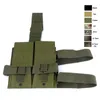 Tactical Mag Magazine Pouch Camouflage sac Pack FAST Airsoft Gear Assault Combat Cartouches Clip Carrier Munitions Holder avec Leg Strap NO11-524