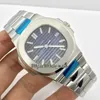 MPF Versão Esporte 5711 1A 010 5711 1 Cal 324 Relógio Masculino Automático Azul Textura Dial Safira Pulseira de Aço Inoxidável Relógios2591