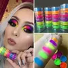 ماكياج مسحوق ظلال العيون 6Colors Neon Eye Shadow Powder مجموعة الجمال بمسحور الأظافر الفلورسنت المضيء 3017980