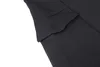 Meghan Markle Princess ärmelloses schwarzes Damen-Midikleid, Kleider mit quadratischem Kragen und Gürtel