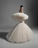 Krikor Jabotian Mermaid Wedding Dresses 독특한 디자인 끈이없는 Tiered Ruffels Appliques Bridal Gowns Robe de Mariee Custom Weddin1954