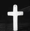 Natural Jade A Goods Xinjiang White Afghan Jade Jesus Cross Pendant Pendant Wholesale