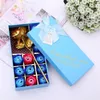 Artificial Soap Flower Petals 12pcs Box Roses Soap with Imitate Gold Foil Rose Flowers for Valentines Day Wedding Party