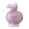 Charmes Pas de trou Vente chaude Animaux Pierre naturelle sculptée grand Oiseau Cristal Animal pour la fabrication de bijoux pendentifs en gros livraison gratuite