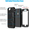 Pour iPhone 6 6S 7 8 Plus X XS XR XS Max Case Hybrid Tough Armor Slide titulaire de la carte Couverture De Luxe Magnétique Flip Wallet Case