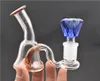 Mini plataformas Mini DAB BONEY BONEY BONGER BONG BONG ACEITE ACEJO CHEABER TUBO DE AGUA MINI Reciclador de vidrio Agua de vidrio con un tazón de tabaco masculino de 14 mm