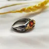 Fashion- Tone Ring Red Stone Biżuteria Damskie Akcesoria Najlepszy prezent dla jej wielkich biżuterii Piękne pierścienie