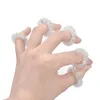 Zilveren Massage Acupunctuur Vinger Ringen Gezondheidszorg Acupressuur Hand Massager Pain Relief Stress Relief Help Slaapgereedschap 60pcs /