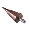 Freeshipping 3Pcs Hss Co M35 hree Corners Handle 4-12 / 4-20 / 4-32Mm Straight Groove Broca Metal Step Cone Drill Stainless Steel Hole