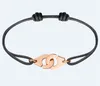 Frankrike Smycken Dinh Van Armband för kvinnor Mode Smycken 925 Sterling Silver Rope Handcuff Bracelet Menottes