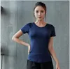 Yoga Suit Sports T-shirt Dames Fast-Dry Running Losse Ronde-Collar Top Fitness kleding