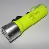 818 Flashlight For Diving 1 Mode 120 Lumen Q5 LED underwater Torch With Yellow Black Red Blue