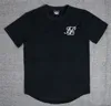 Mode Zomer fitness t-shirt Mannen Hip Hop T-shirts Onregelmatige Gebogen Zoom Korte Mouwen Katoen SikSilk Tshirt2461258