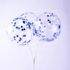 Nowe modne wielokolorowe lateksowe cekiny wypełnione przezroczyste balony nowatorskie zabawki dla dzieci Piękne przyjęcie urodzinowe dekoracje ślubne 12 cali