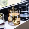 Japanese handmade colorful glass Drinkware family whisky mug thick bottom juice iced drink web celebrity beer cup