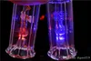 Ночное LED Красочный Свет бонги стекла Dab масло Рог водопроводные трубы 5" Портативный Нефть Кальяны Инлайн Стерео трубы масла горелки дюйм