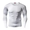 Camisetas de diseñador para hombre llegada Camisa de compresión de secado rápido Camiseta de entrenamiento de manga larga Ropa de fitness de verano Color sólido Bodybuild Gym Crossfit