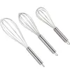 8" 10" 12" Stainless Steel Egg Beater Hand Whisk Mixer Balloon Wire Whisk for Blending Whisking Beating Stirring Kitchen Tools KDJK1911