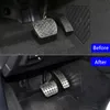 Accelerator Brake Pedal Decoration Stickers For Mercedes Benz W177 W247 GLB A B Class Interior Rest Pedal Anti-Slip Accessories