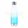 Gradient colour abrasive plastic cup leak-proof portable cup for men and women outdoor sports fitness portable cup Water Bottles T3I5333