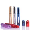 Refillable Empty Atomizers Travel Glass Colorful Perfume Bottles Sprayer Makeup Aftershave Metal Bottle 7 colors 12ML LX5930