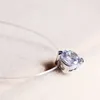 2020 tour de cou Invisible ligne de poisson collier en cristal pendentifs cou Zircon femmes clavicule chaîne dame Feminino collier