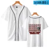 Étranger choses t-shirt femmes/hommes Harajuku simple boutonnage Baseball t-shirt été à manches courtes Baseball adolescent vêtements