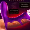 7 vitesses vibrateur anneau de vibrateur Penis cock vibrateur pour hommes retarder l'éjaculation G Clit de vagin Stimulation adulte sexe sexuelles couple