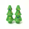 Pipa in silicone all'ingrosso Pipa per albero di Natale Pipa per tabacco portatile Accessori per fumo Bruciatore a nafta Ciotola spessa in vetro