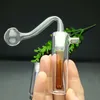 Классическая мини -портативная стеклянная горшка стеклянная вода для кальяна