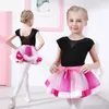 Ins stijl nieuwe zomer baby meisje mulit kleur korte rok meisjes solid mesh boog korte jurken kinderen feestjurken kind dancewear