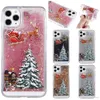 2020 Christmas Tree Glitter Stars Liquid Quicksand Hard Phone Back Case Cover For iphone 11 11promax XS MAX XR galaxy s10 note10 S9PLUS