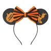 Fascia per orecchie da topo Neonate Fiocco Accessori per capelli di Halloween Fasce per capelli per bambini Decorazione per feste di moda per bambini Accessorio per capelli