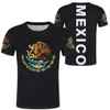 DE VERENIGDE STATEN VAN MEXICO t-shirt logo aangepaste naam nummer mex t-shirt natie vlag mx Spaans Mexicaanse print po kleding283I