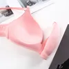 Estilo japonês sólido único push up sutiã sutiã superfície sem costura arame livre copo fino lingerie sexy soutien desfiladeiro