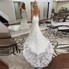 Sexy Open Back Lace vintage beach Mermaid Wedding Dresses 2019 New Arrival 100% Real Photo Bride Dress Beach Long Train Wedding Gowns 2K19