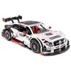 Техника RC Модель 13075 Super Racing Sport Car AMG C63 Строительные Блоки Кирпичи MOC-6687 6688 Сборка Детские Образование Рождественские подарки День рождения Игрушки для детей