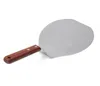 50PC Julförsörjning Trähandtag Rostfritt stålkaka Lifterkaka Pizza Server Cookie Spatula Big Pizza Shovel DHL SN2287