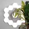 Sensor de luz LED BRELONG Quantum hexagonal lámpara de pared modular inteligente táctil Fixture de luz DIY montaje geométrico creativo
