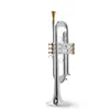 Ny BB Trumpet Brass Goldlack Silverpläterad Trumpet Högkvalitativ komposittyp Trumpet Musikinstrument med fodral