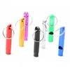 Whole Mini Aluminum Dog Whistles For Training With Keychain Key Ring Outdoor Survival Emergency Exploring Puppy Whistles DBC B5136175