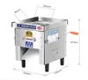 Máquina elétrica da máquina de corte de carne de processamento de alimentos Máquina de processamento de carne de corte de aço inoxidável Slicer manual para venda
