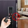 FX90 fingerprint face recognition door lock automatic household anti-theft password brush black + Exquisite retail box