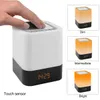 Bluetooth Speaker Night Light Bedside Ambience Lights with Alarm Clock Rechargeable Touch Control Color LED Novelty Lamp