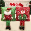 Coussin de joyeux noël 3d, coussin de père noël avec jambes, décoration de noël pour la maison, nouvel an, ornement de canapé de chambre à coucher