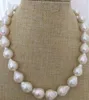 Env￭o Gratis Noble Elegante Joyer￭a de 14-15mm Mar del Sur Barroco Blanco Collar de Perlas