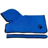 Pet Dog Bathrobe Bath Towel Super Absorbent Dog Drying Bath Towel Cat Hood Pet Shower Hooded Bathrobe Pet Grooming Product RRA339