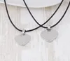 Lettre "Je t'aime pour toujours" Collier pendentif coeur pour femme Chaîne en cuir Couple Coeur Bijoux Noir Blanc Couleur Nice Bijoux