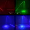 Sharelife 6 lente RGB Padrão de feixe de cor completo DMX Laser Scanning Light Home Gig Party DJ Stage Iluminação Som Auto X-Z6F